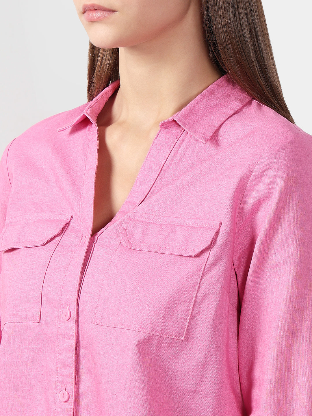 Pink Full Sleeves Shirt