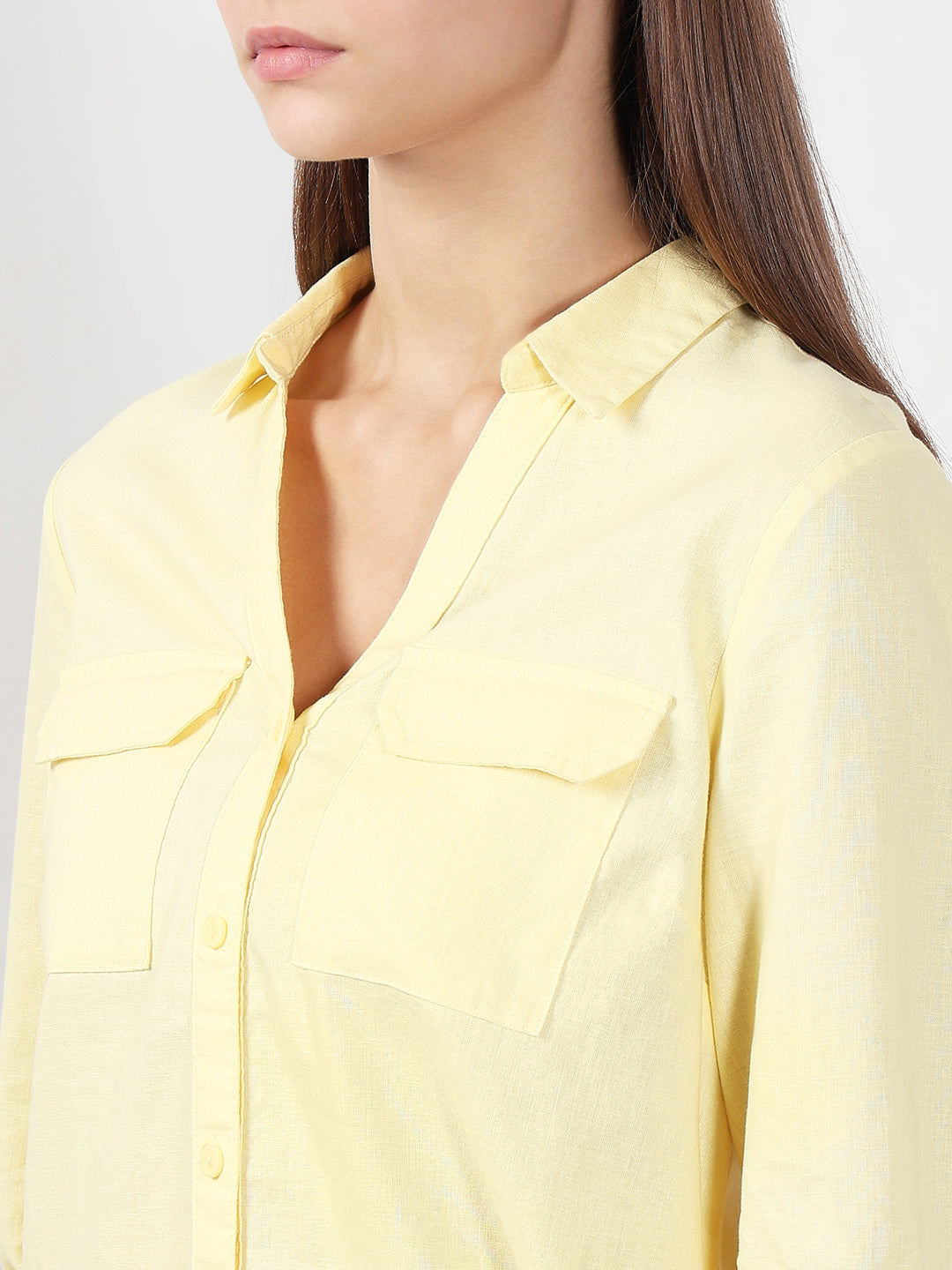 Yellow Full Sleeves Shirt