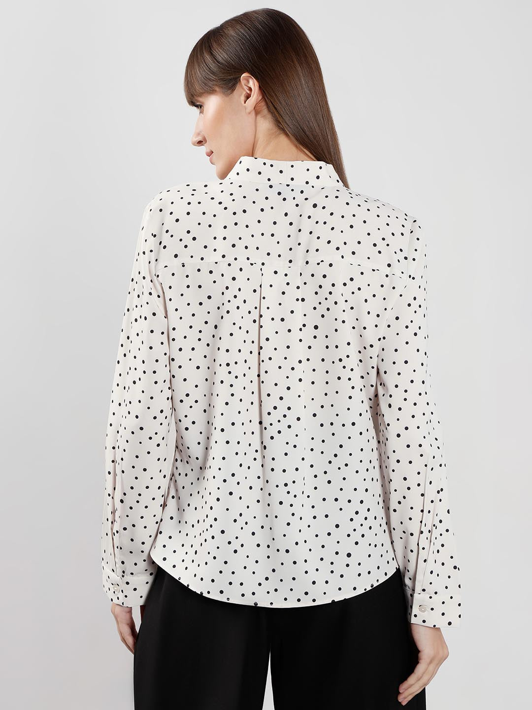Vero Moda White & Black Printed Top