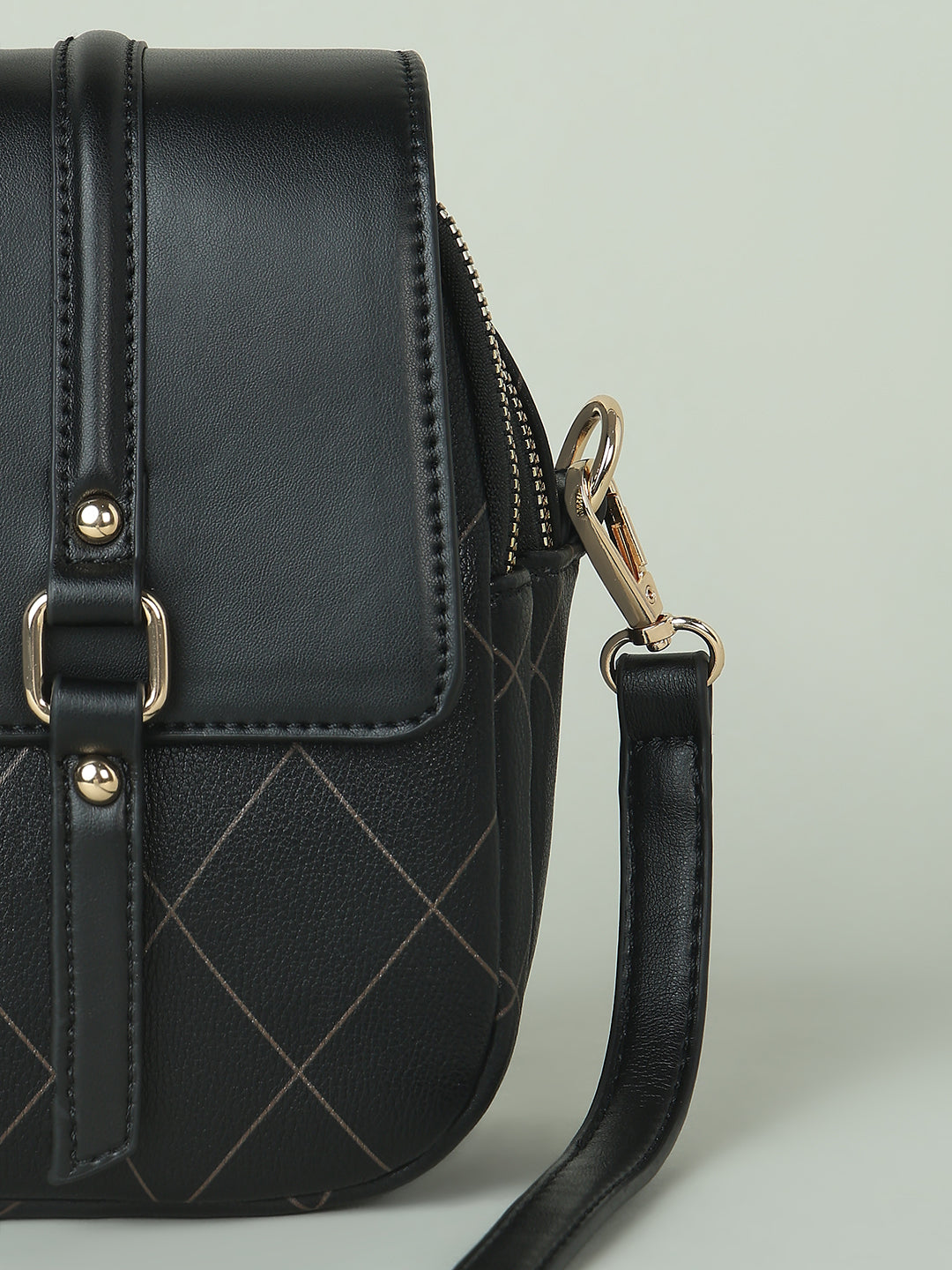 Black & Golden Sling Bag