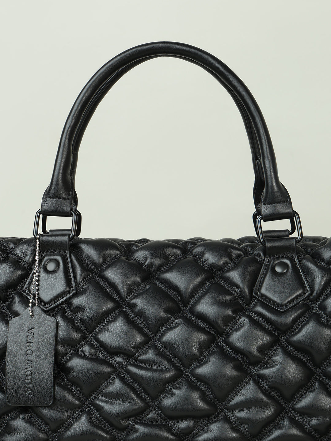 Black Textured Sling Bag