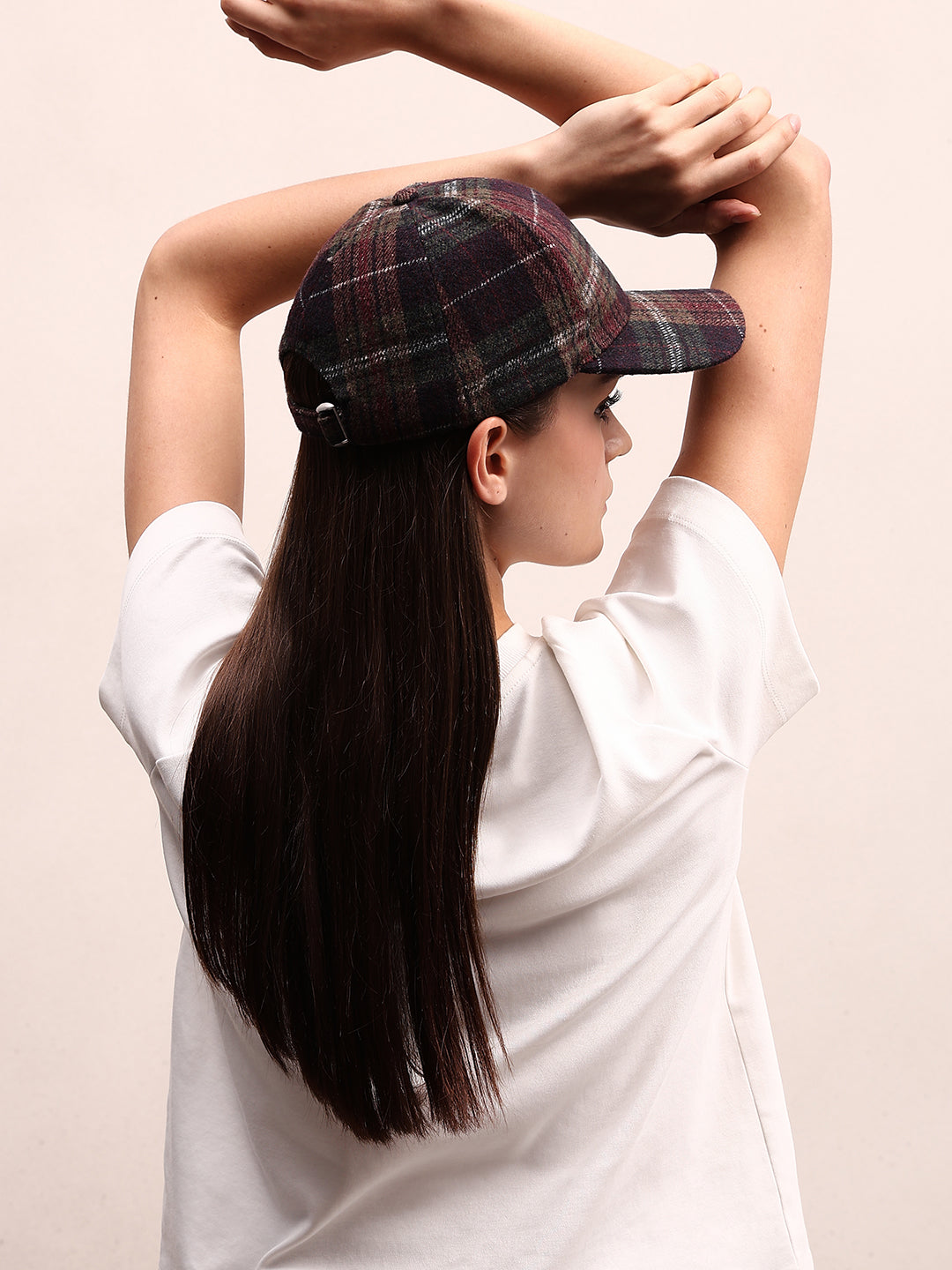 Multi-Colour Check Cap