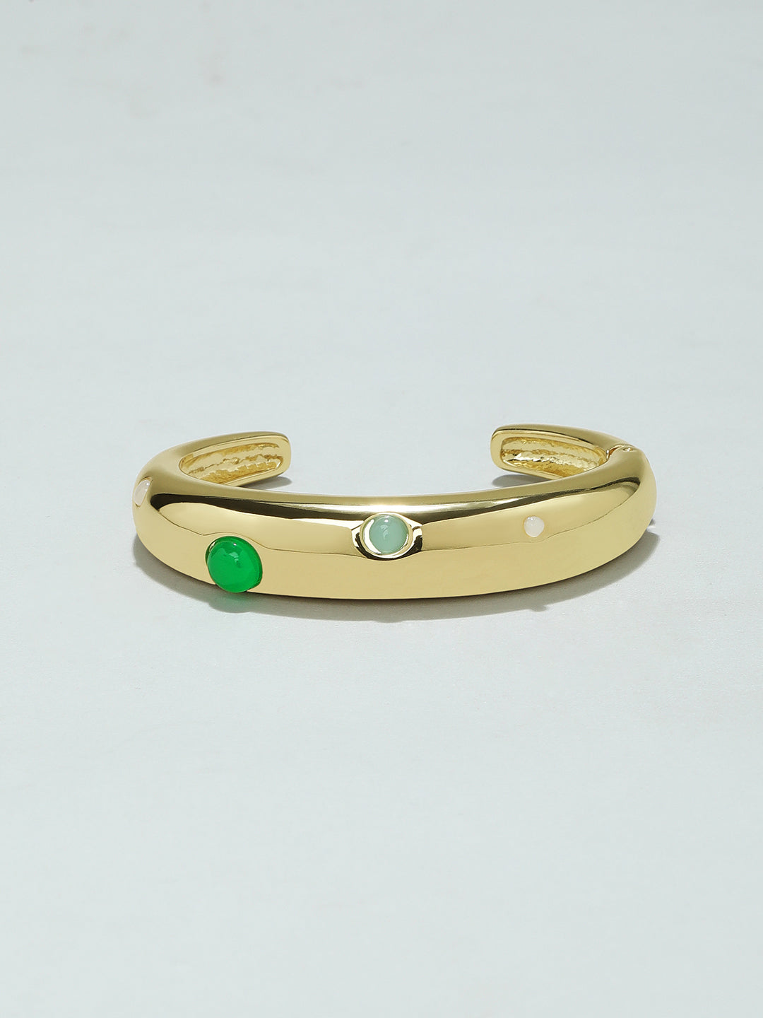 Golden Crescent Cuff Bracelet