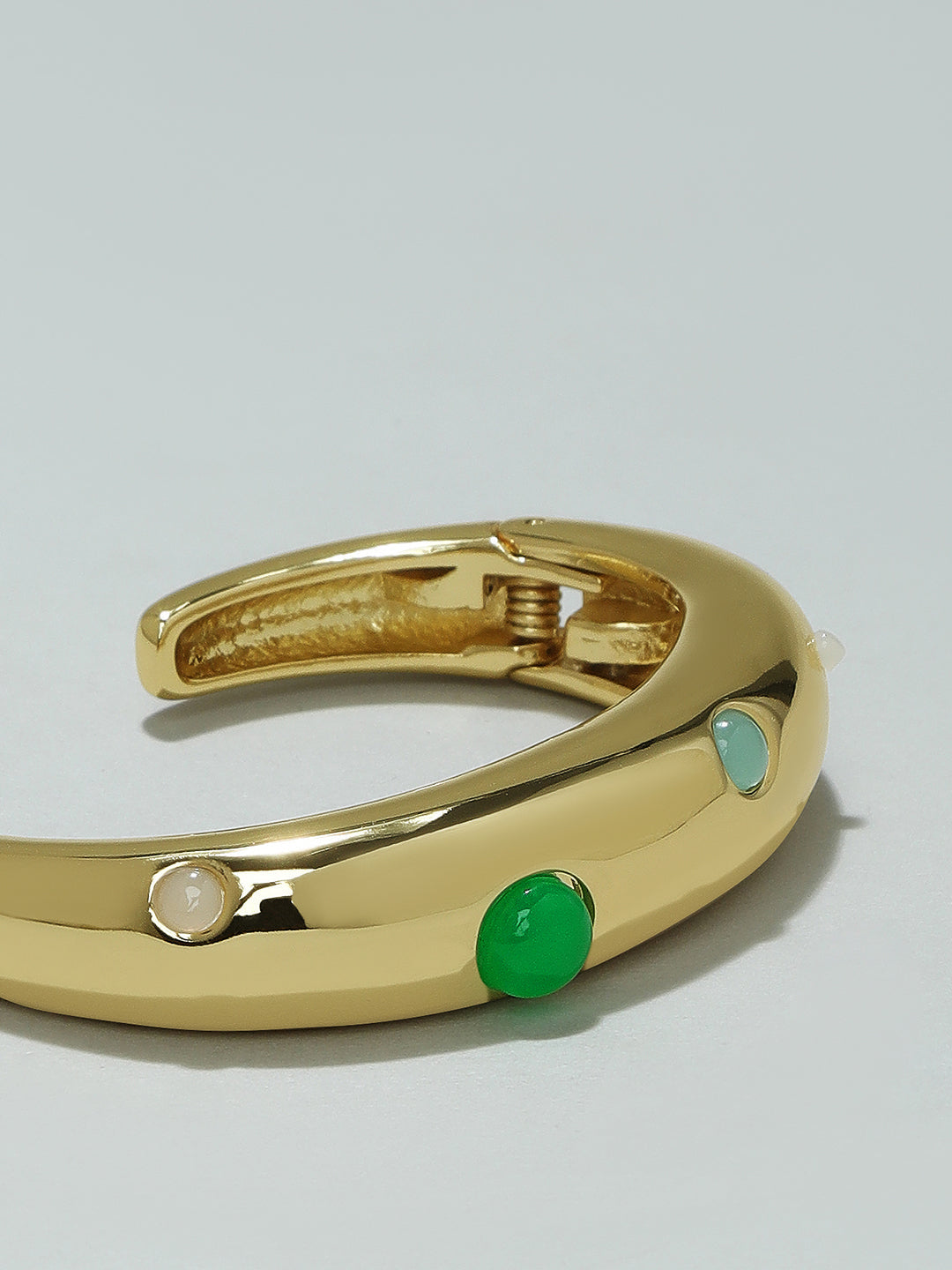 Golden Crescent Cuff Bracelet