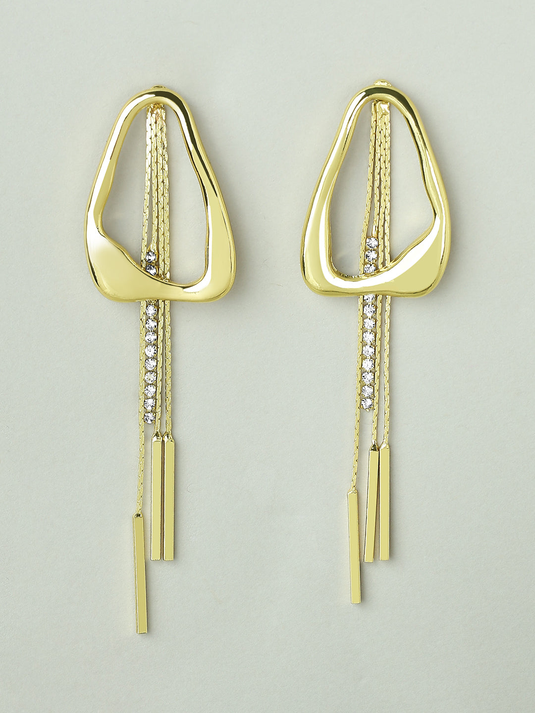 Golden Moulded Earrings