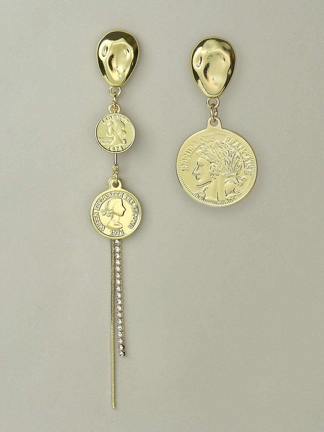 Golden Coin Earrings