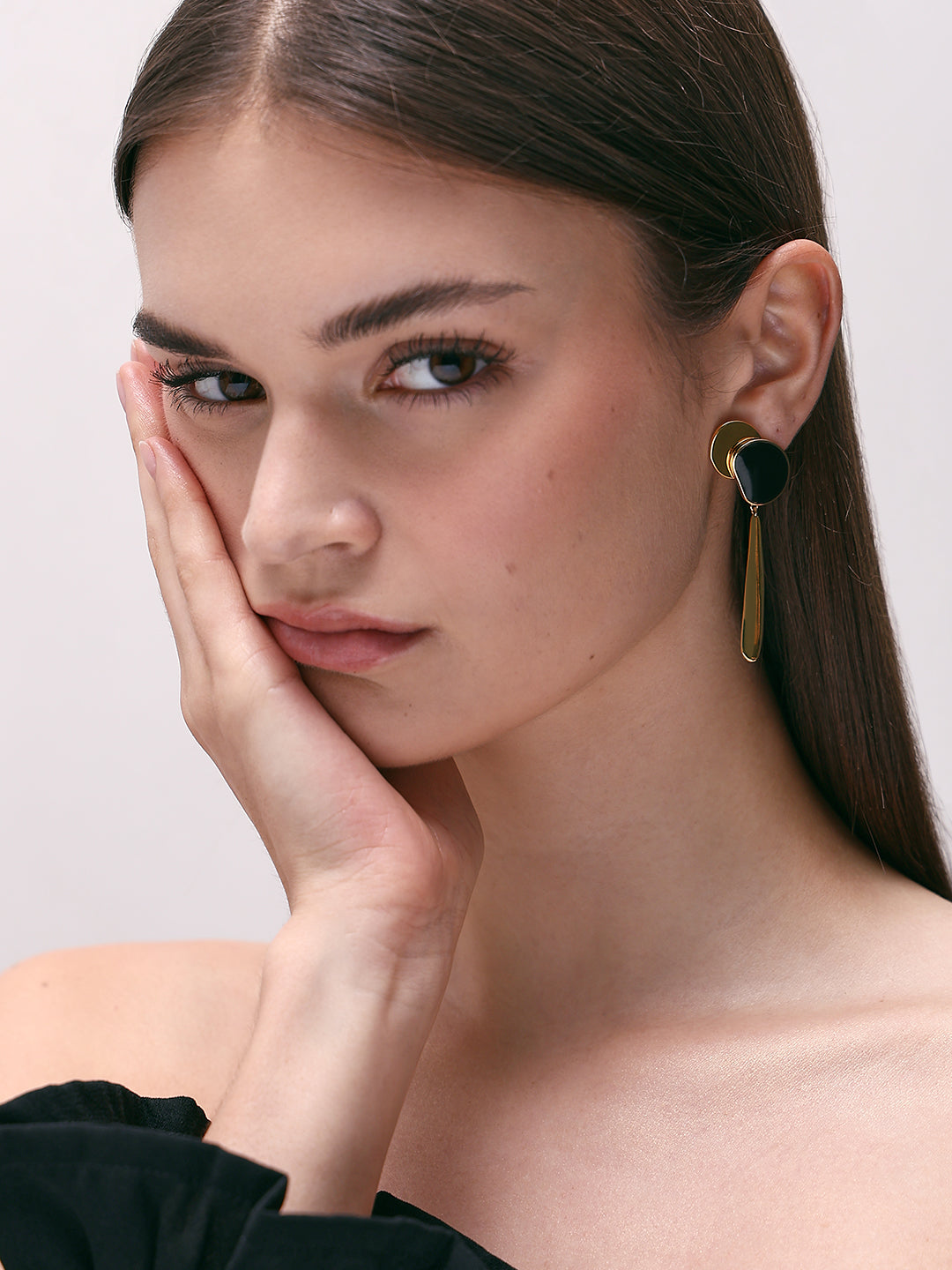 Black & Golden Earrings