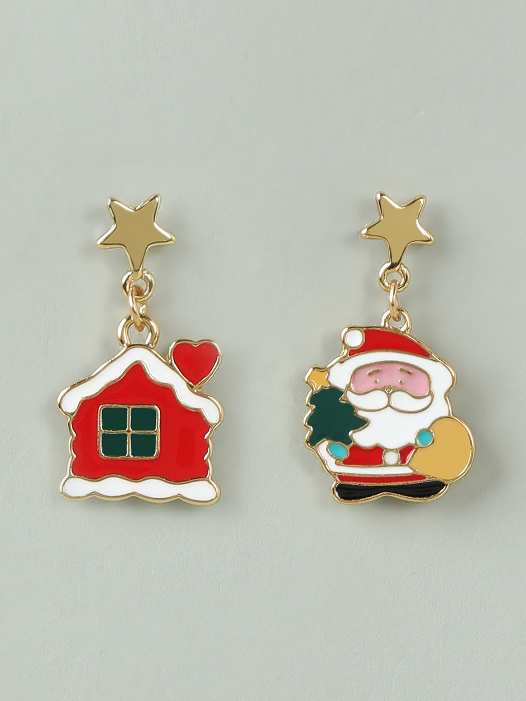 Multi-Colour Santa Earrings