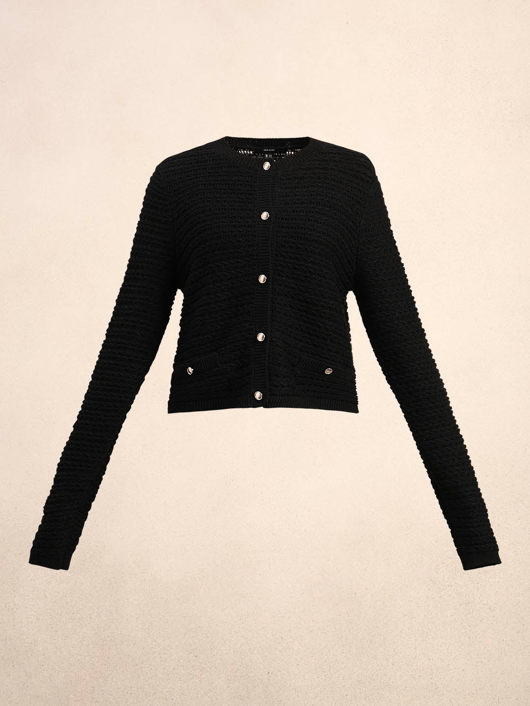 Knitted Button-Up Cardigan