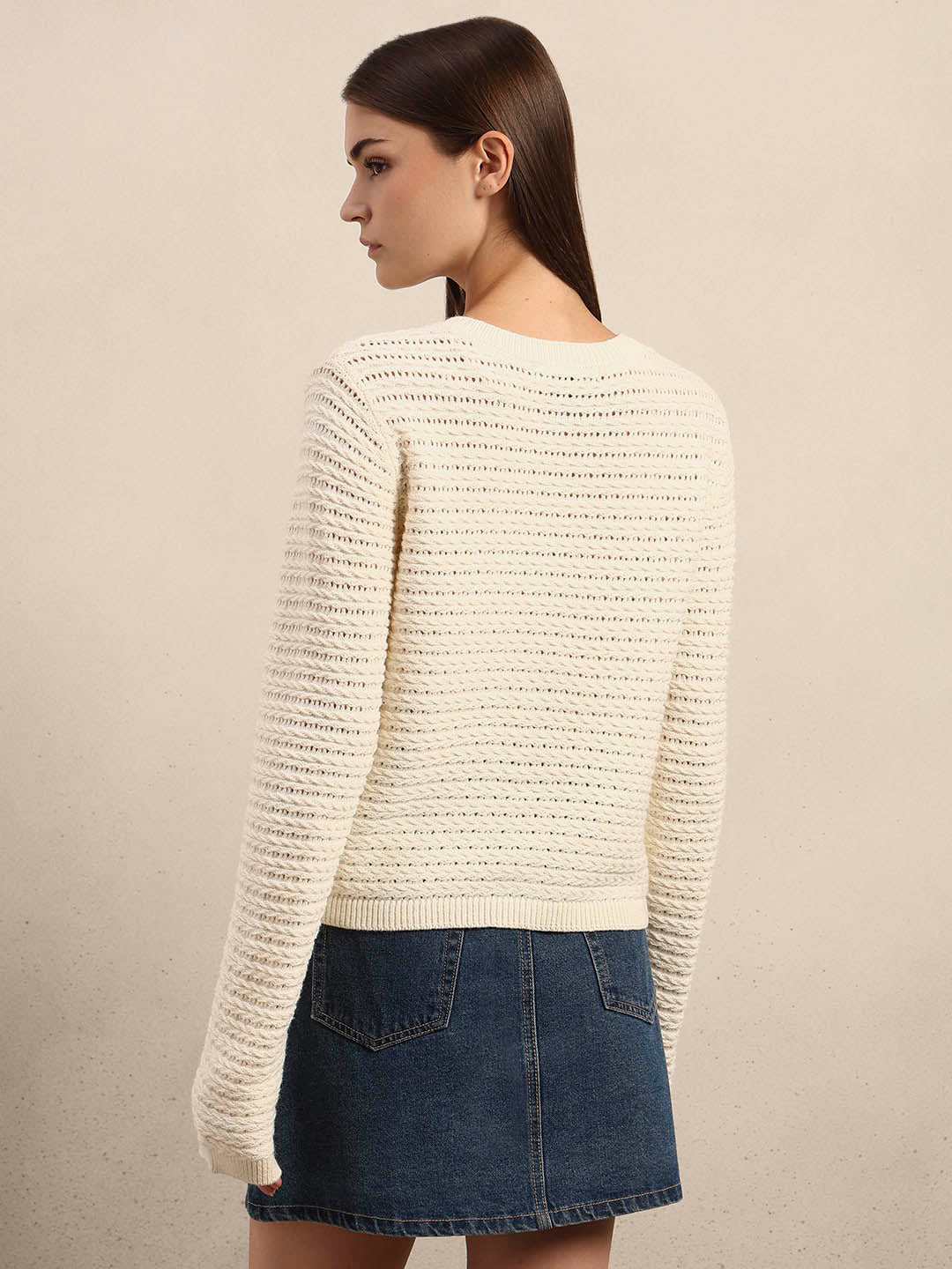 Knitted O-Neck Cardigan