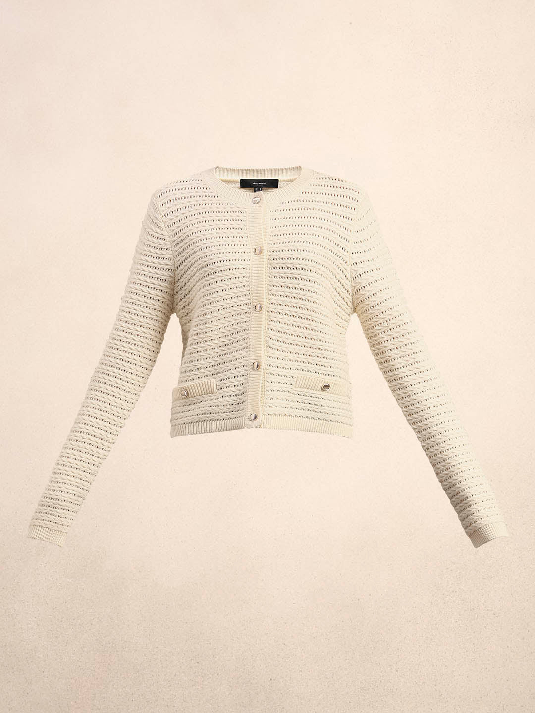 Knitted O-Neck Cardigan