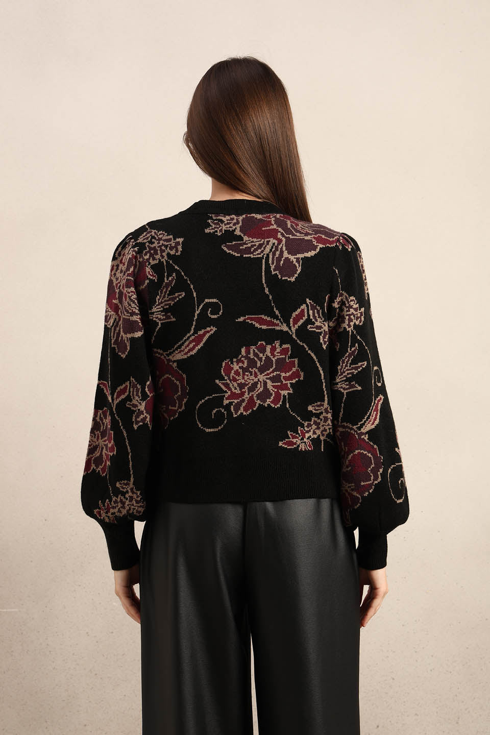 Embroidered Floral Knit Cardigan