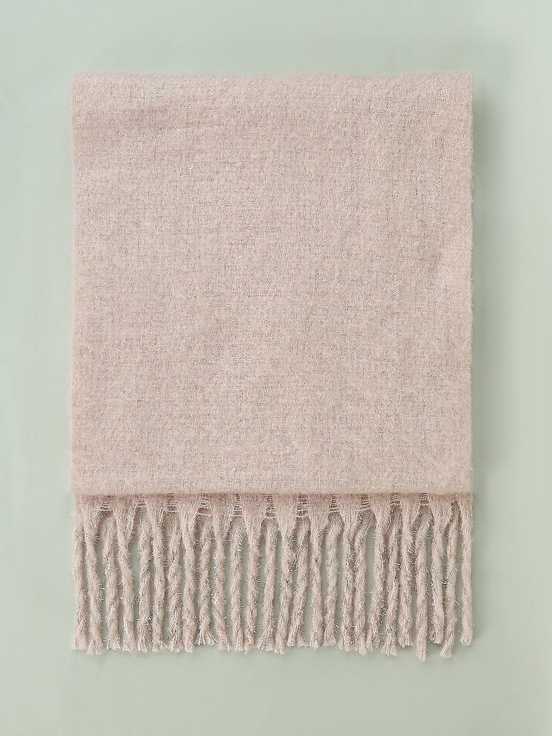 Knitted Fringe Detail Scarf