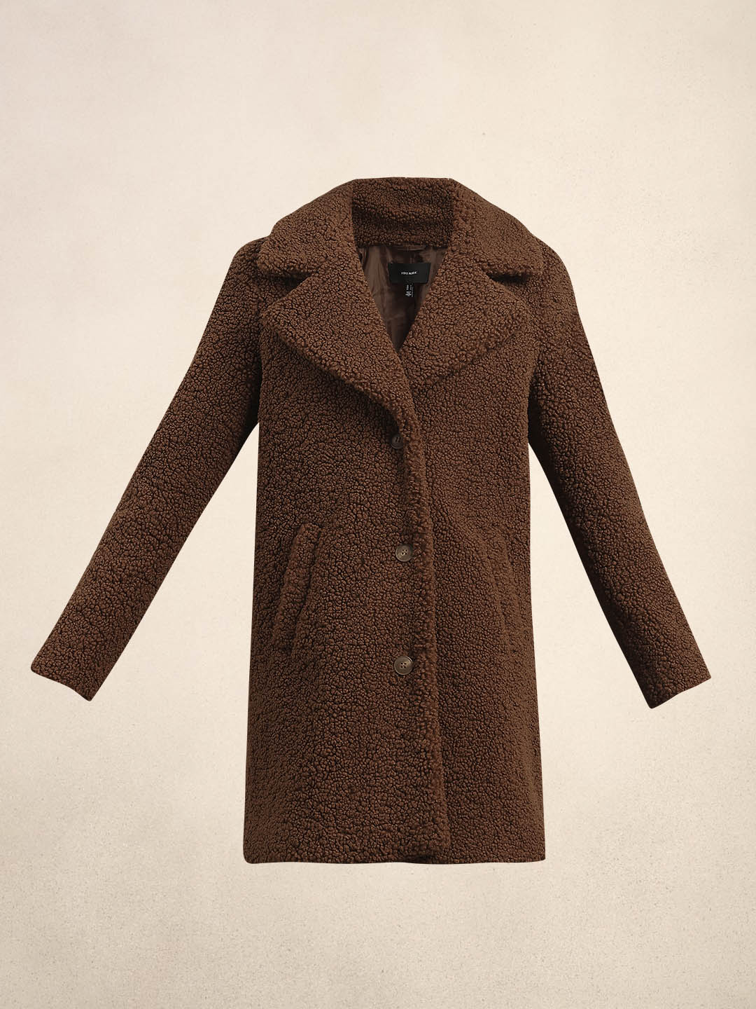 Brown Long Teddy Coat