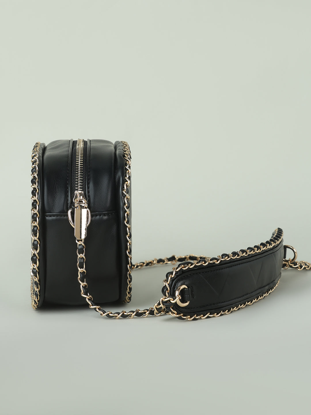 Black & Golden Sling Bag