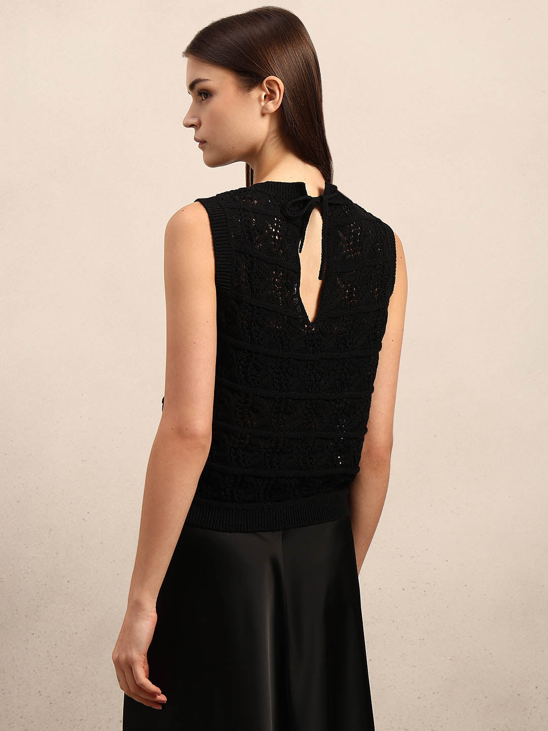 O-Neck Knitted Sleeveless Pullover