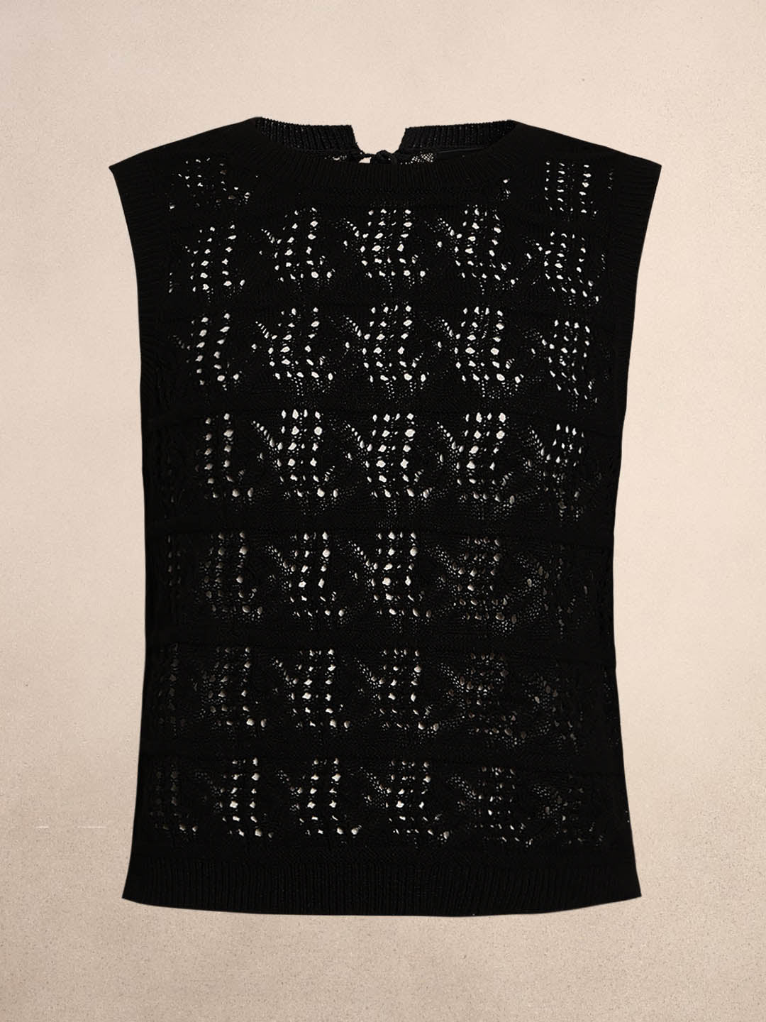 O-Neck Knitted Sleeveless Pullover
