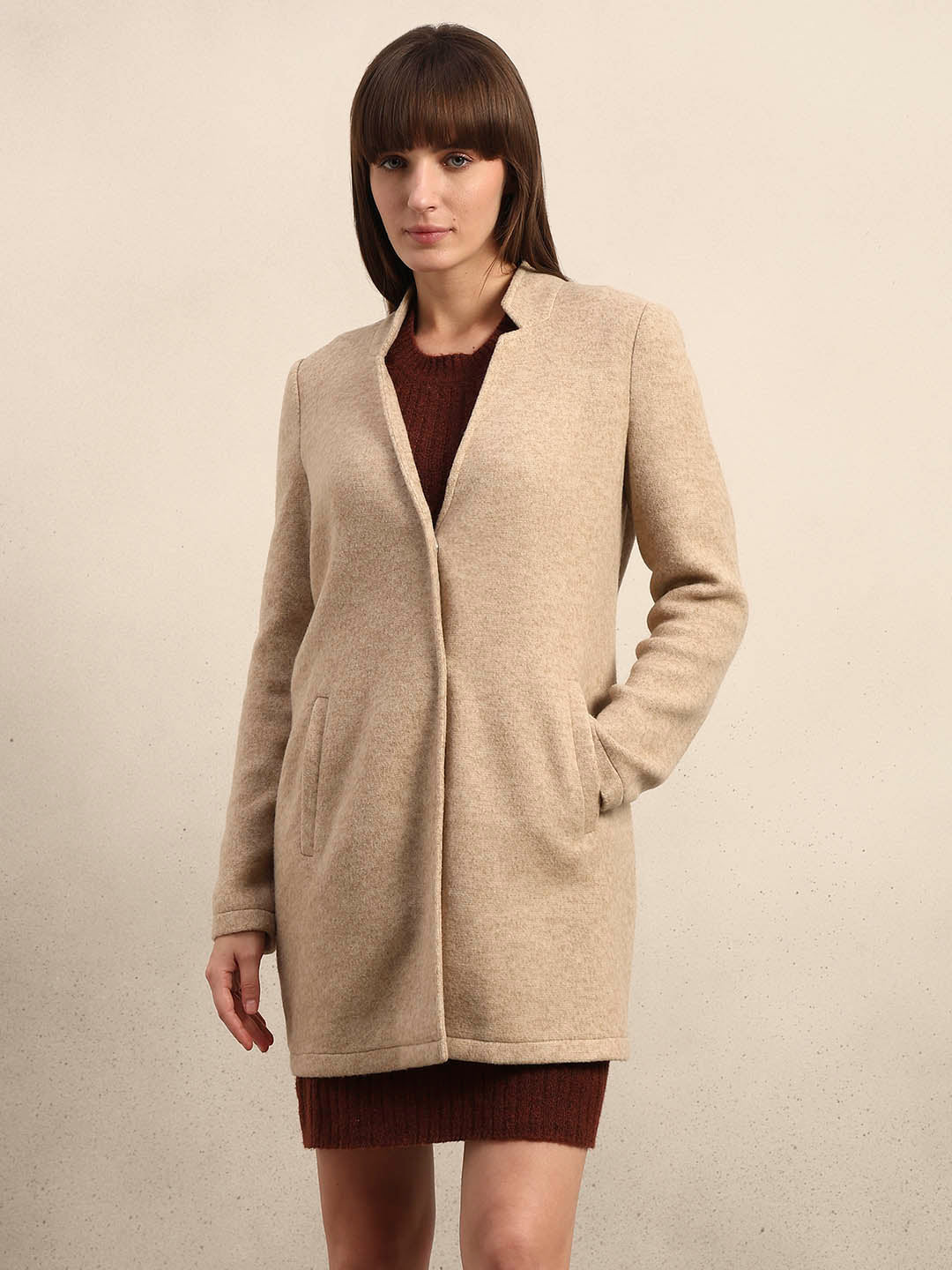 Brushed Beige Coat