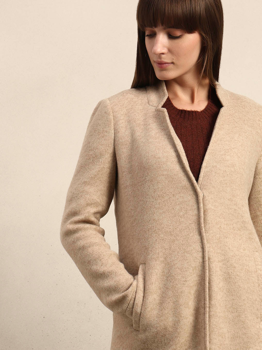 Brushed Beige Coat