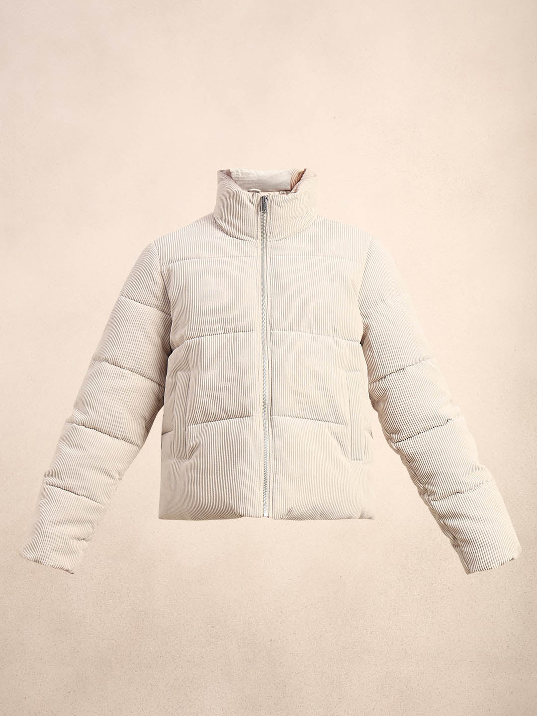 Corduroy Puffer Short Jacket