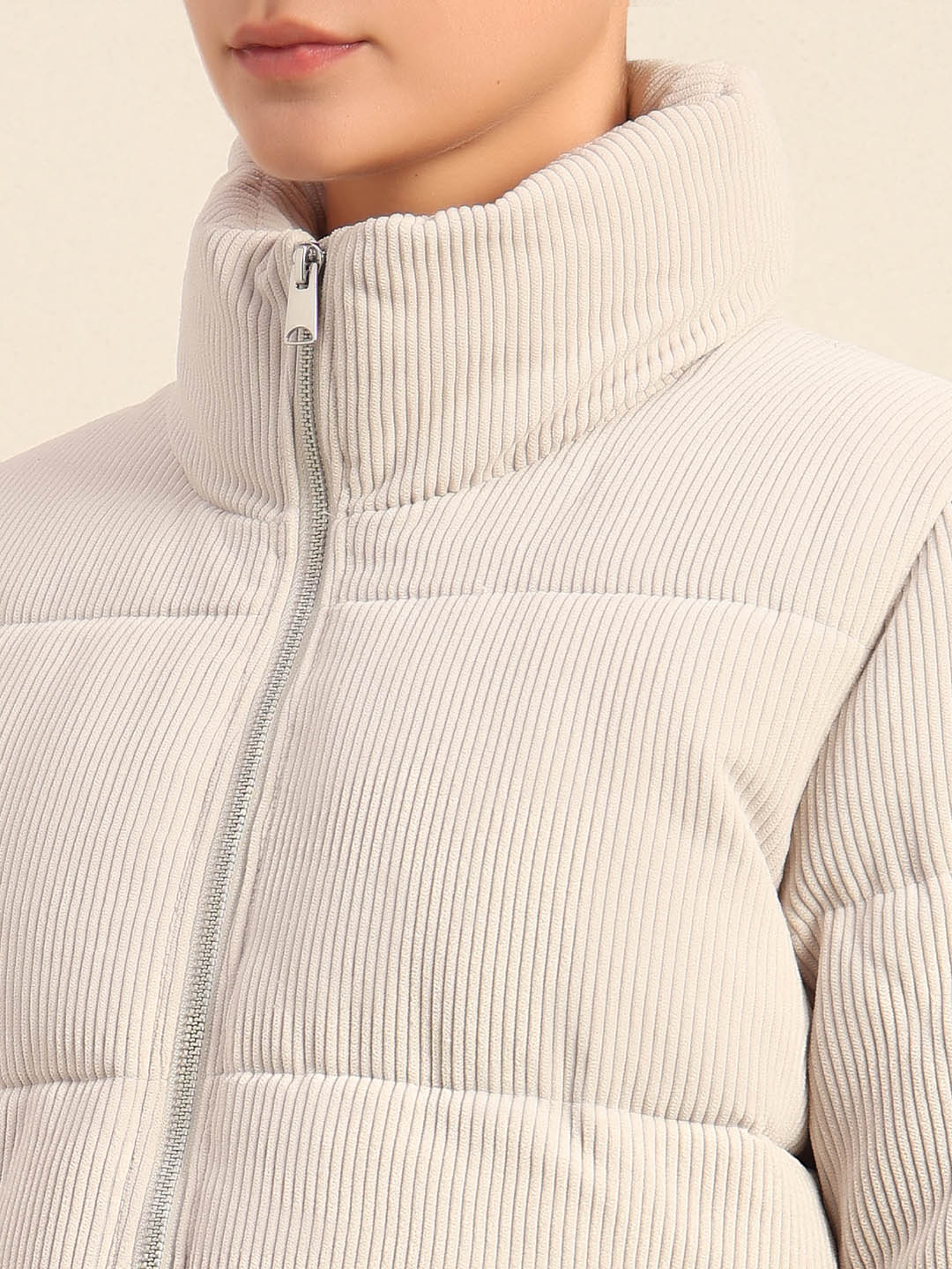 Corduroy Puffer Short Jacket