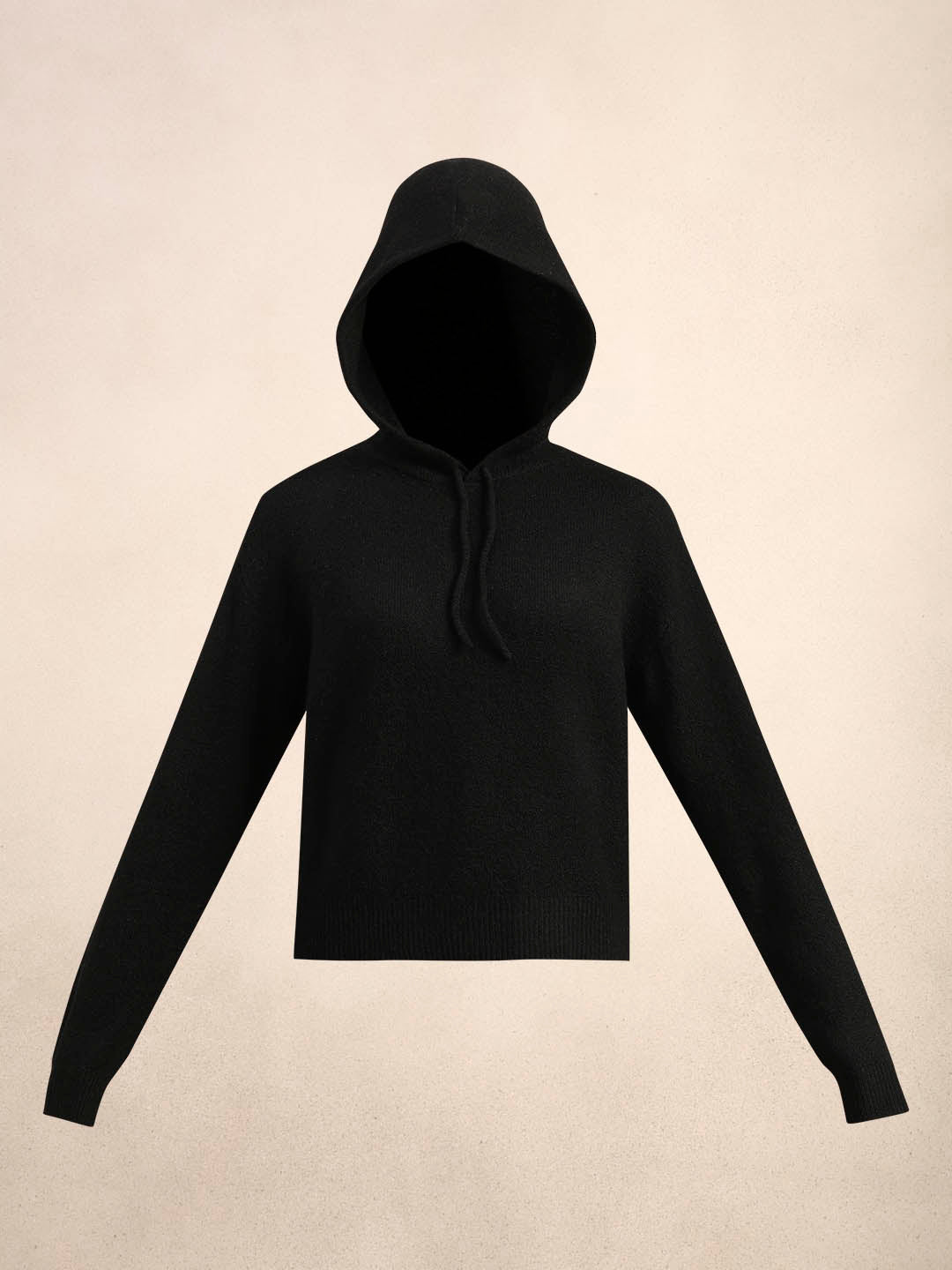 Black Hooded Pullover