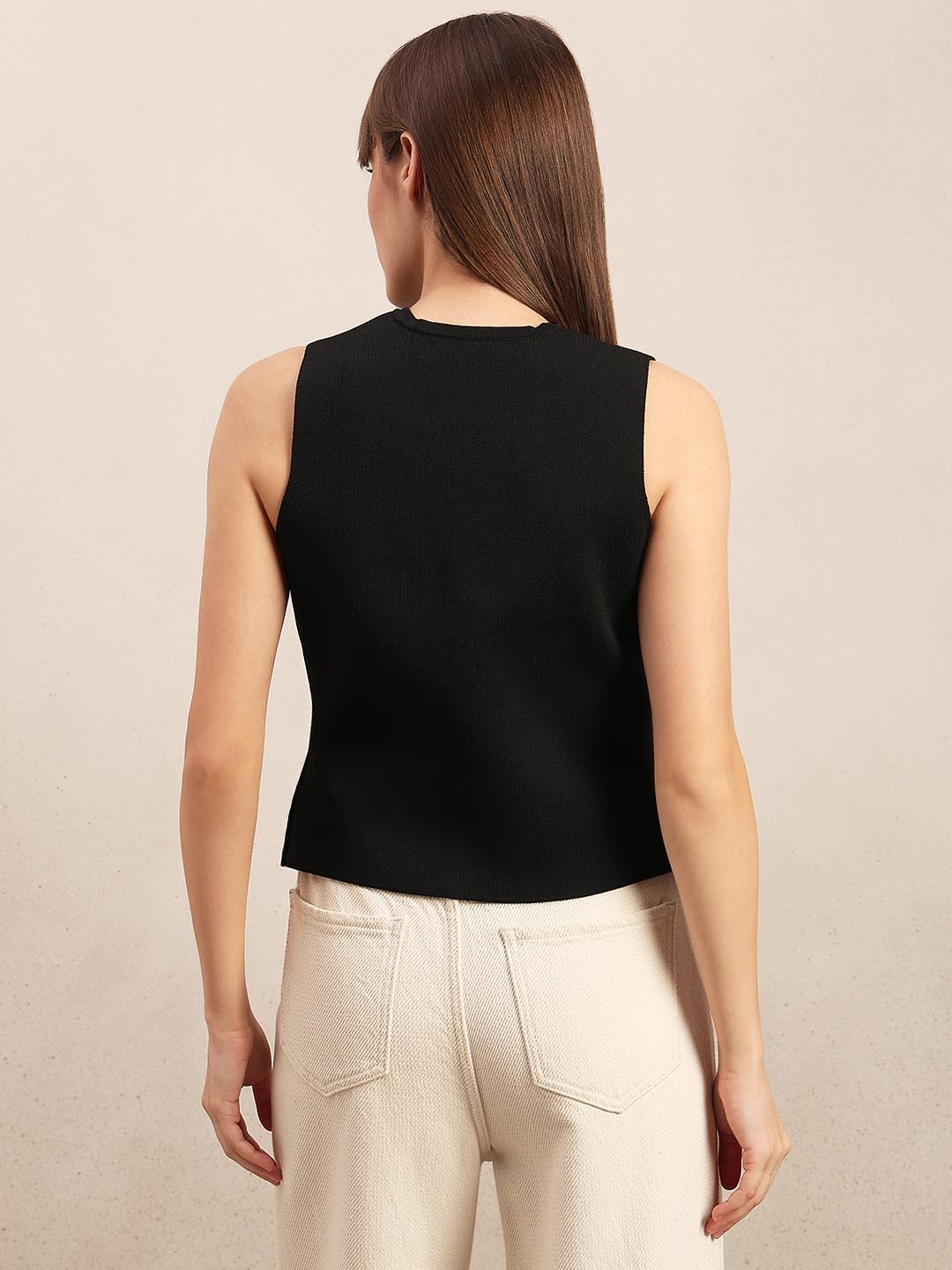 Black Sleeveless Vest