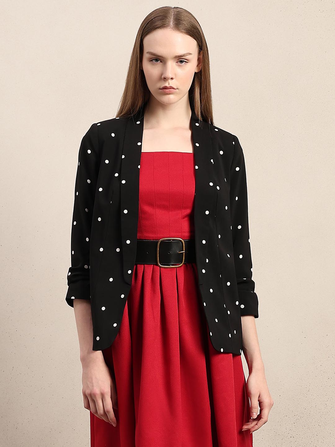 Black Polka Dot Blazer