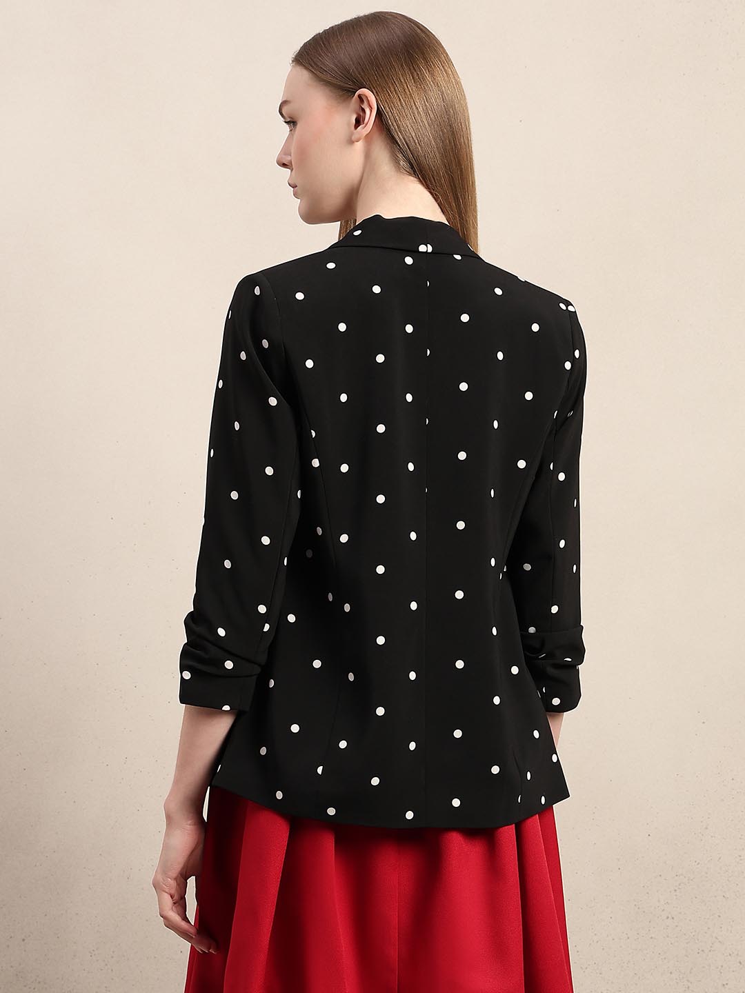 Black Polka Dot Blazer