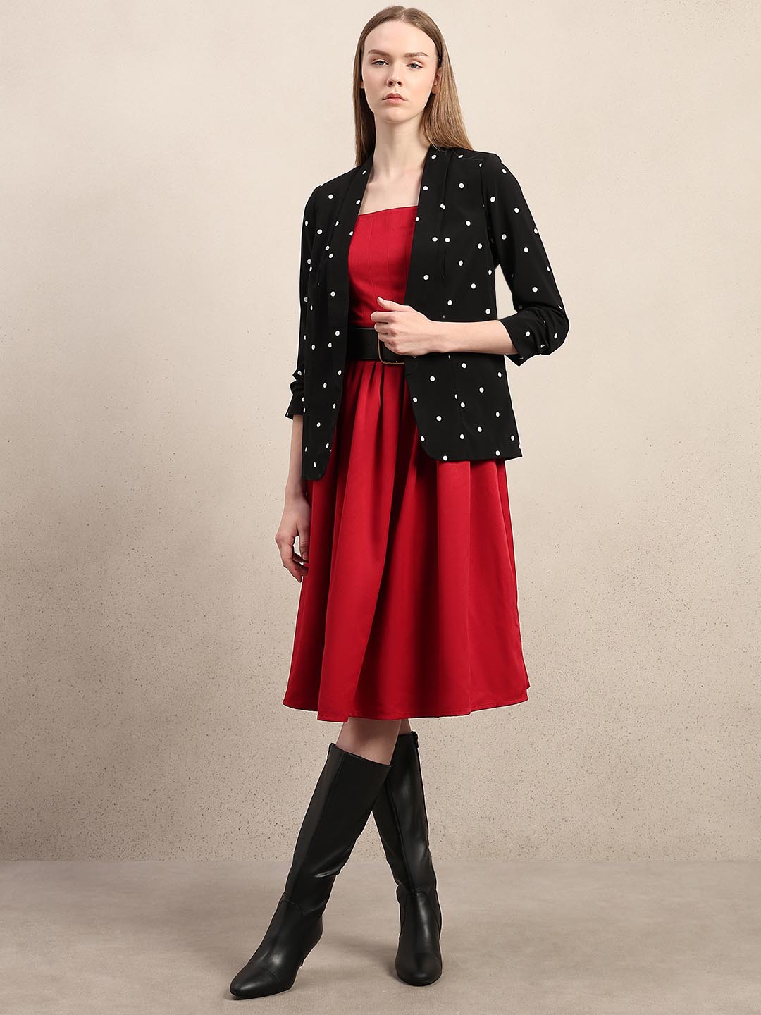 Black Polka Dot Blazer