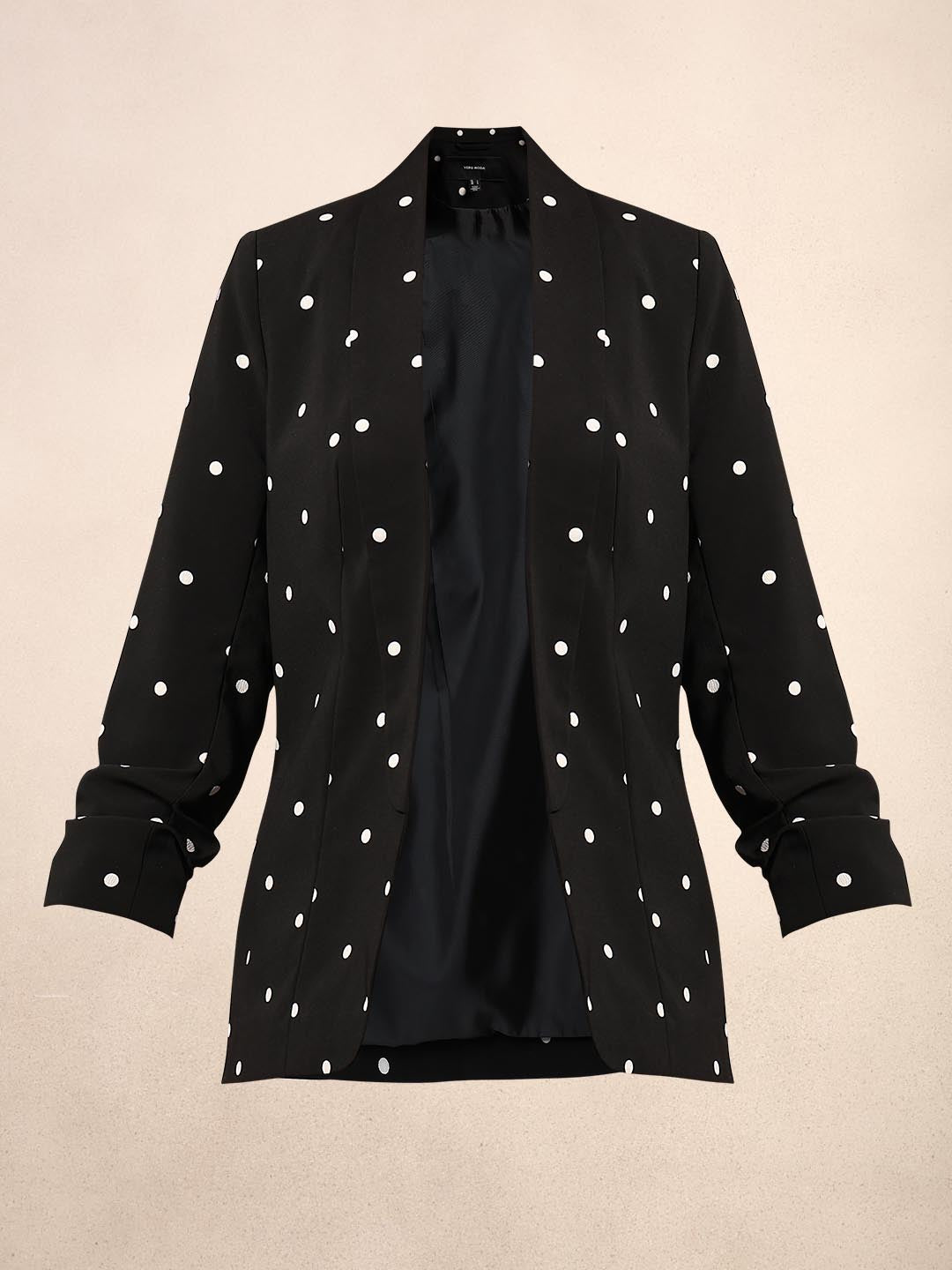 Black Polka Dot Blazer