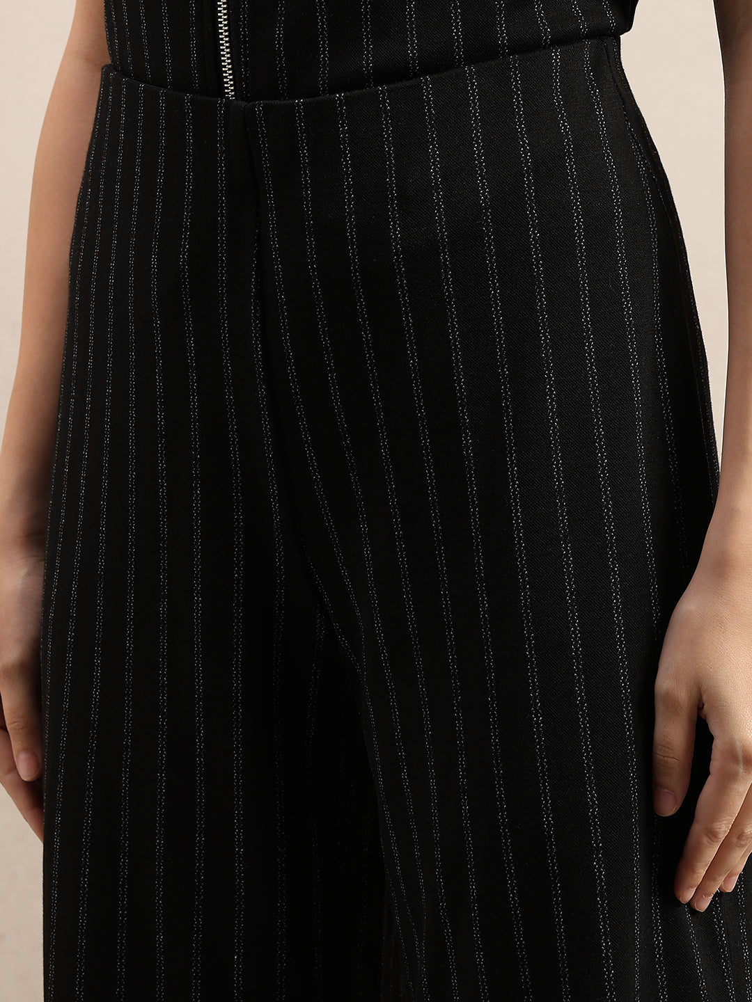 High Rise Pinstripe Pants