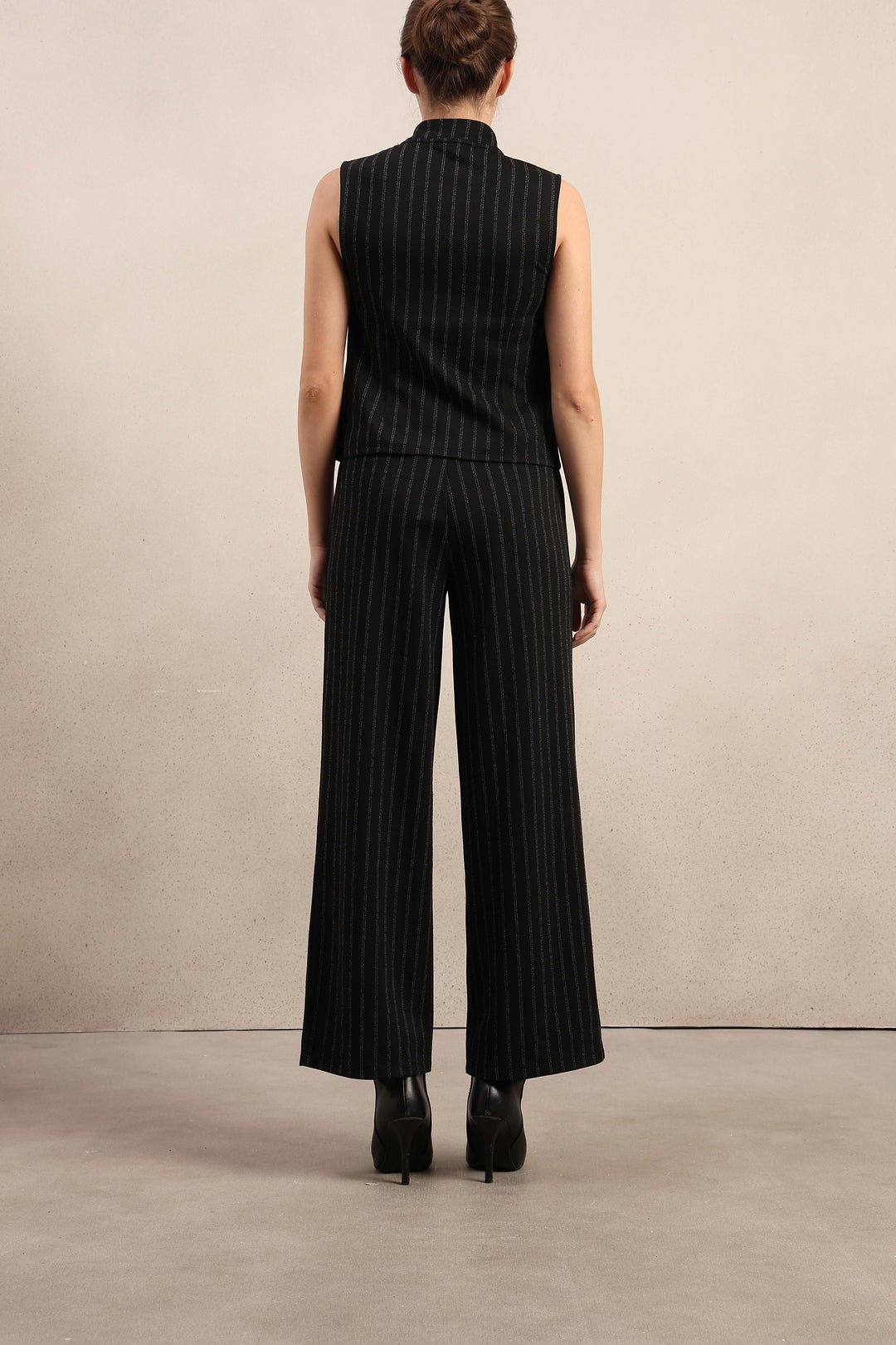 High Rise Pinstripe Pants