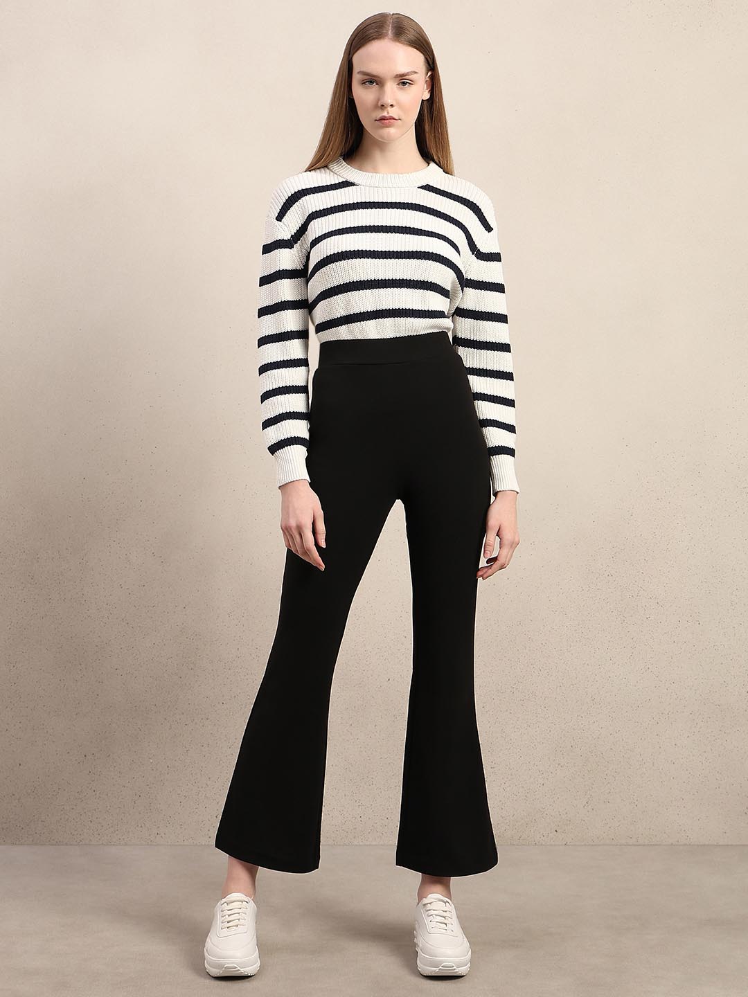 Black High Rise Bootcut Pants