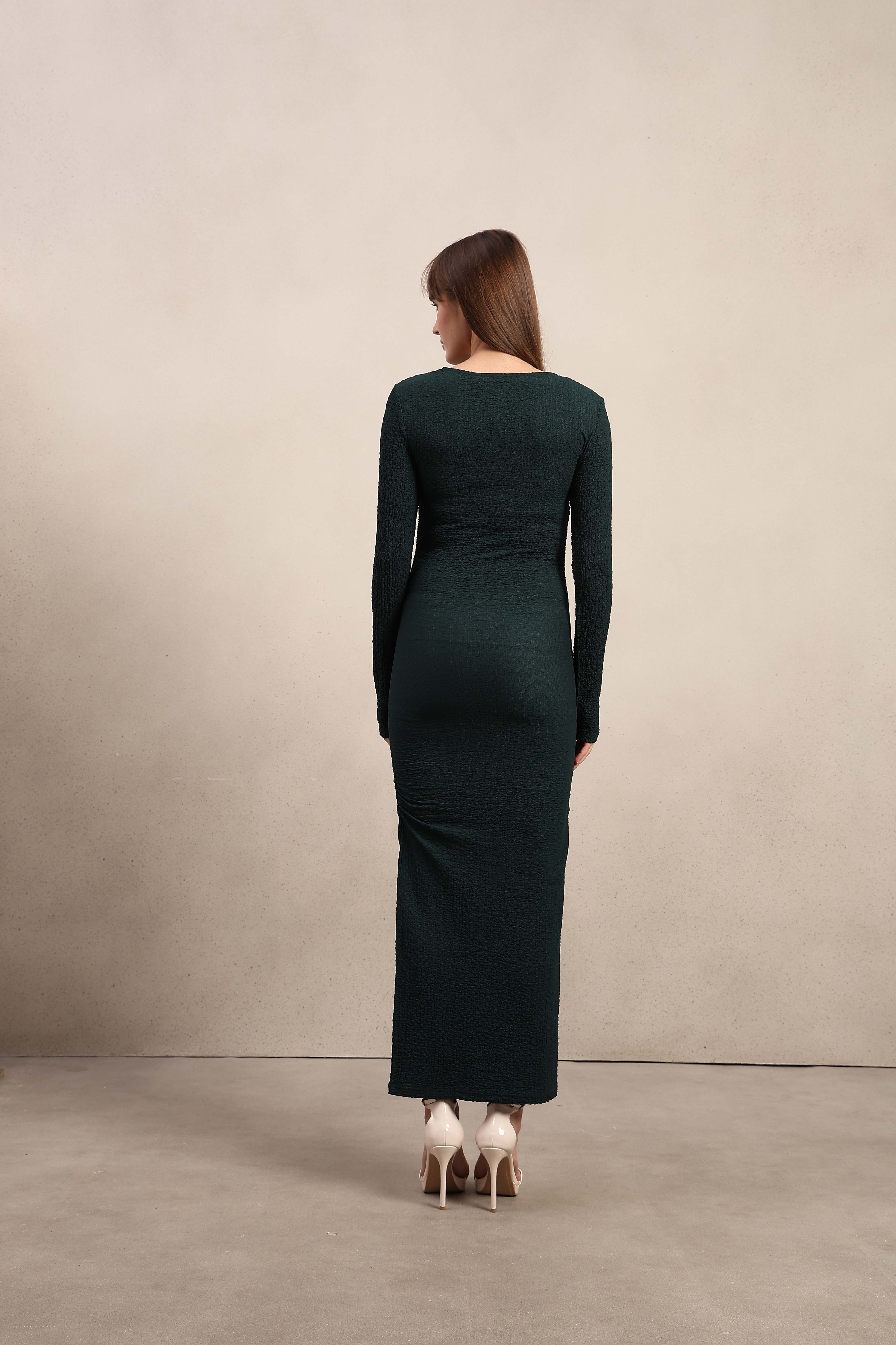 Bodycon Full Sleeves Maxi Dress