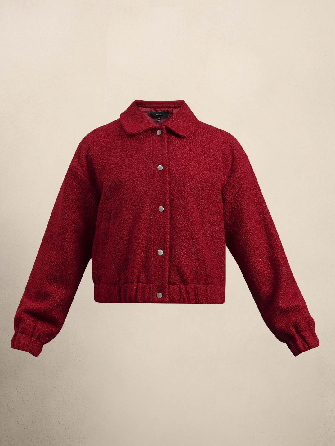 Boucle Textured Cropped Jacket