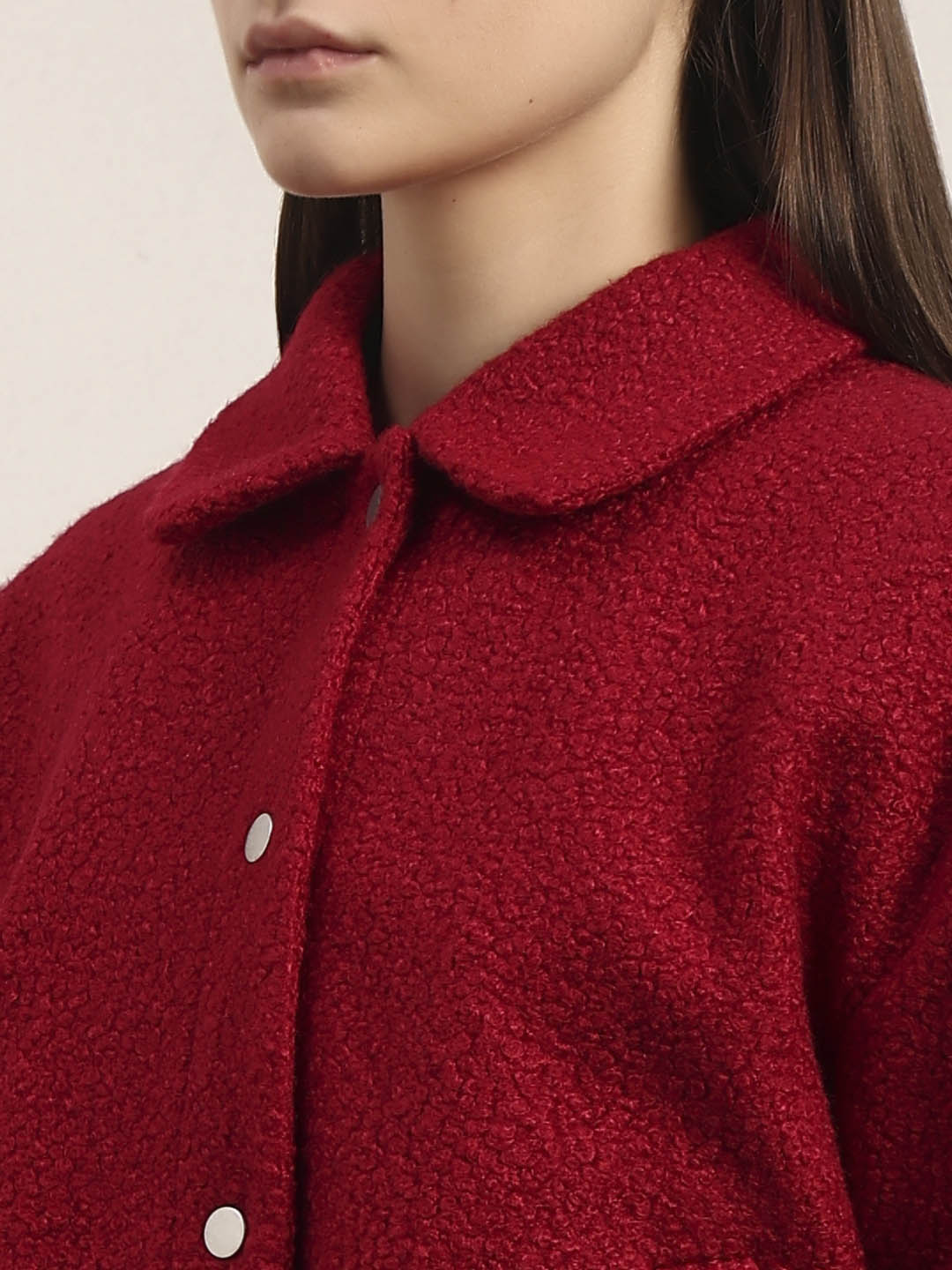 Boucle Textured Cropped Jacket