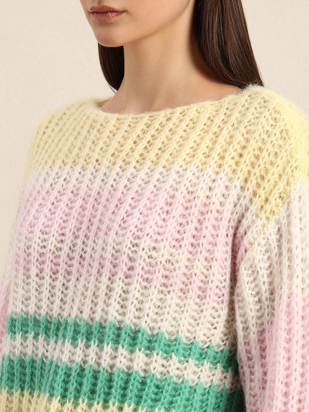 Multi-Colour Boatneck SWEATER