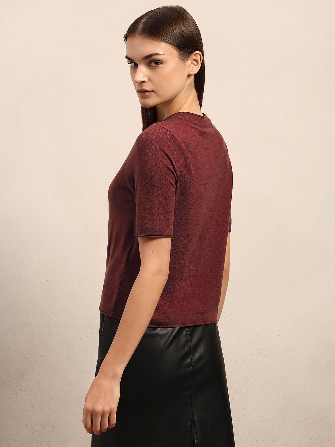 Short Sleeves O-Neck Pullover