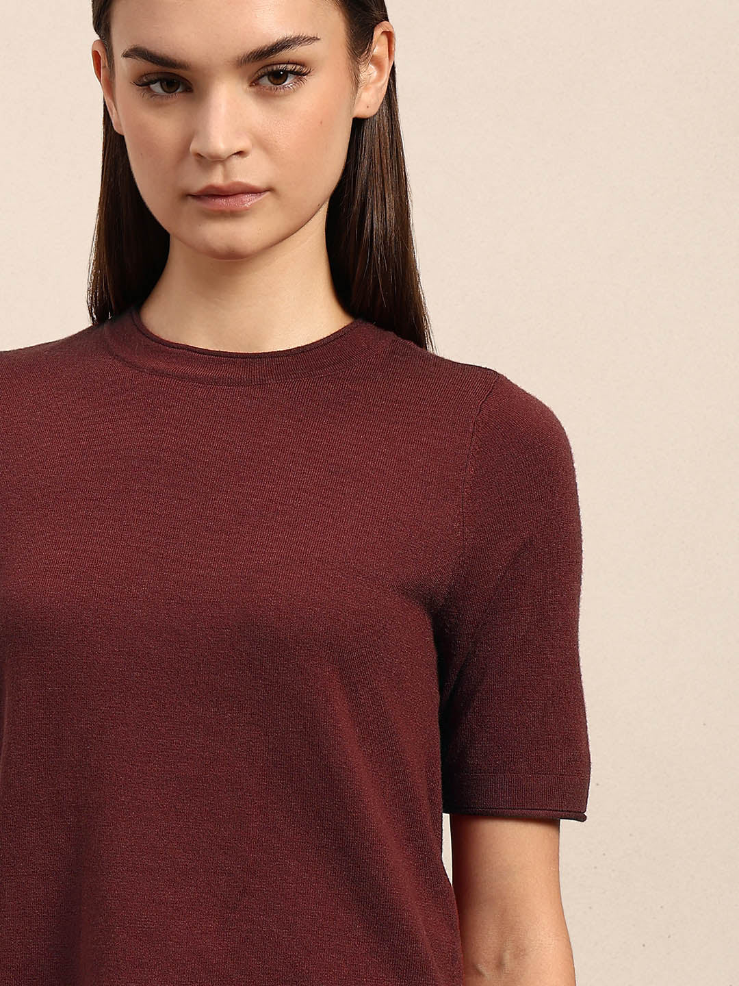 Short Sleeves O-Neck Pullover