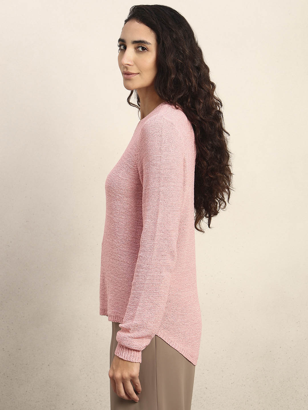 Pink Knitted Pullover
