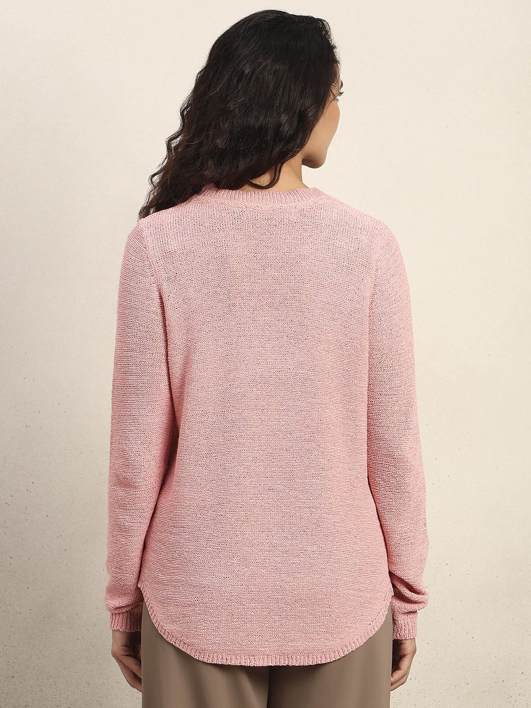 Pink Knitted Pullover
