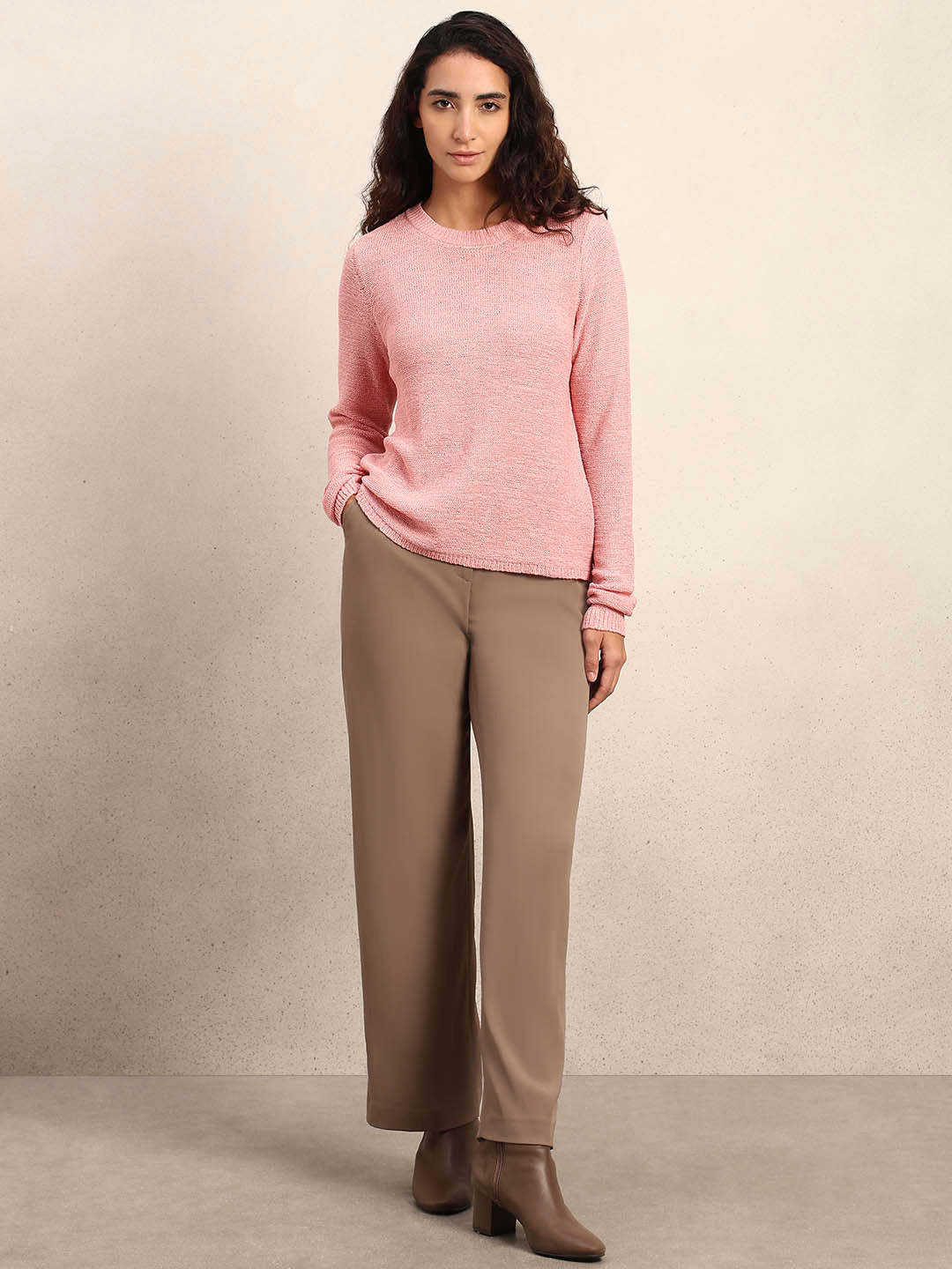 Pink Knitted Pullover