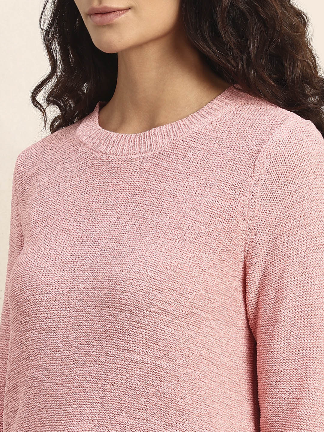 Pink Knitted Pullover