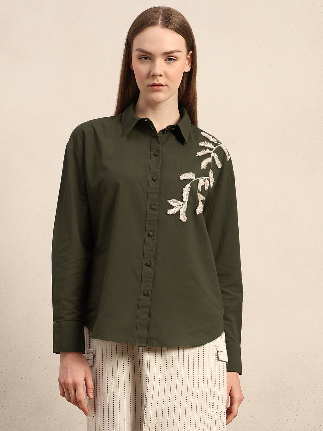 Organic Cotton Embroidered Shirt