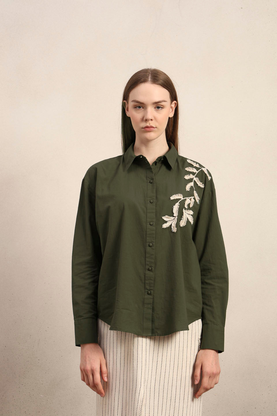 Organic Cotton Embroidered Shirt