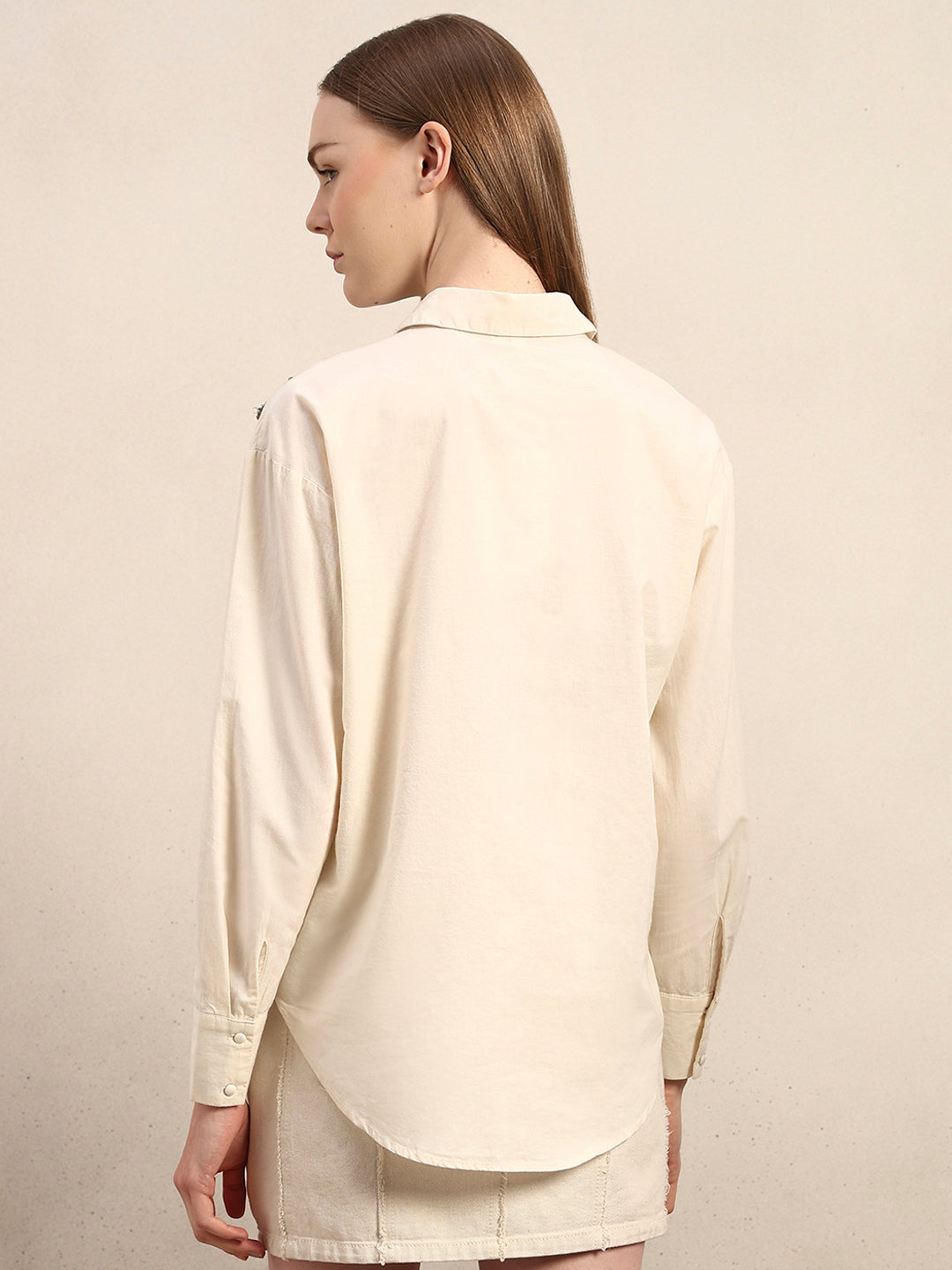 Embroidered Button Down Shirt