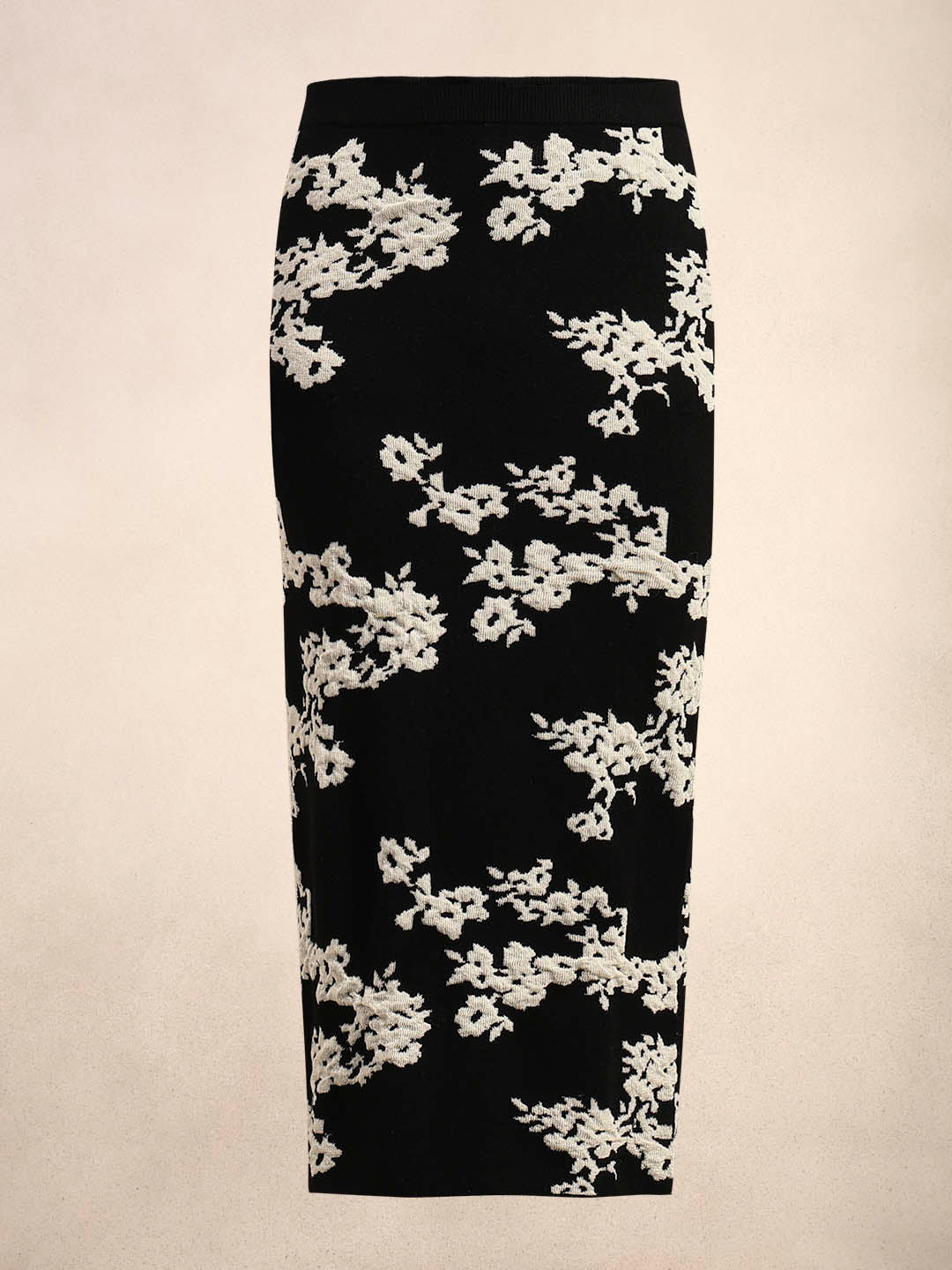 Floral Bodycon Midi Skirt