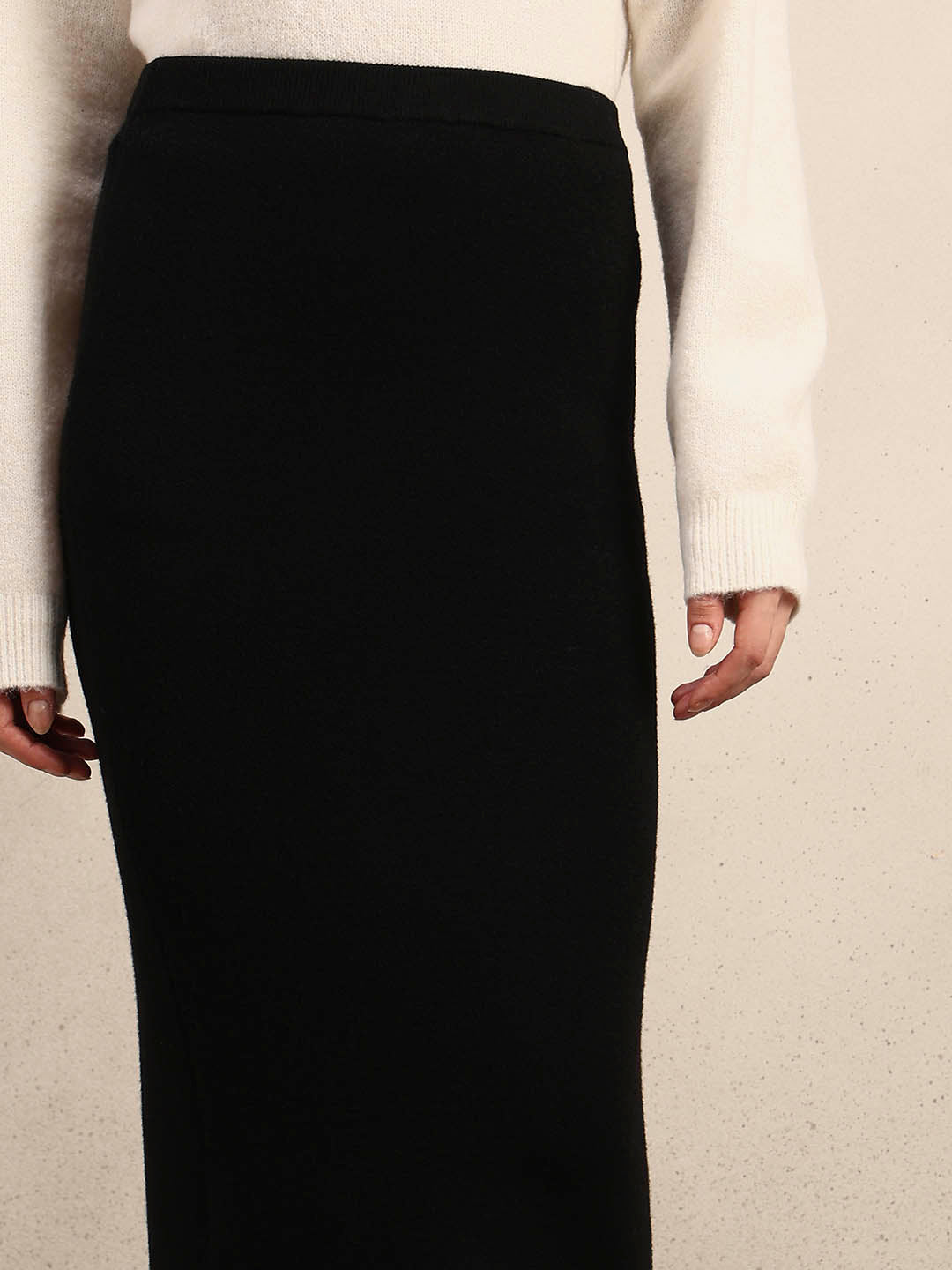 Knitted Bodycon Midi Skirt