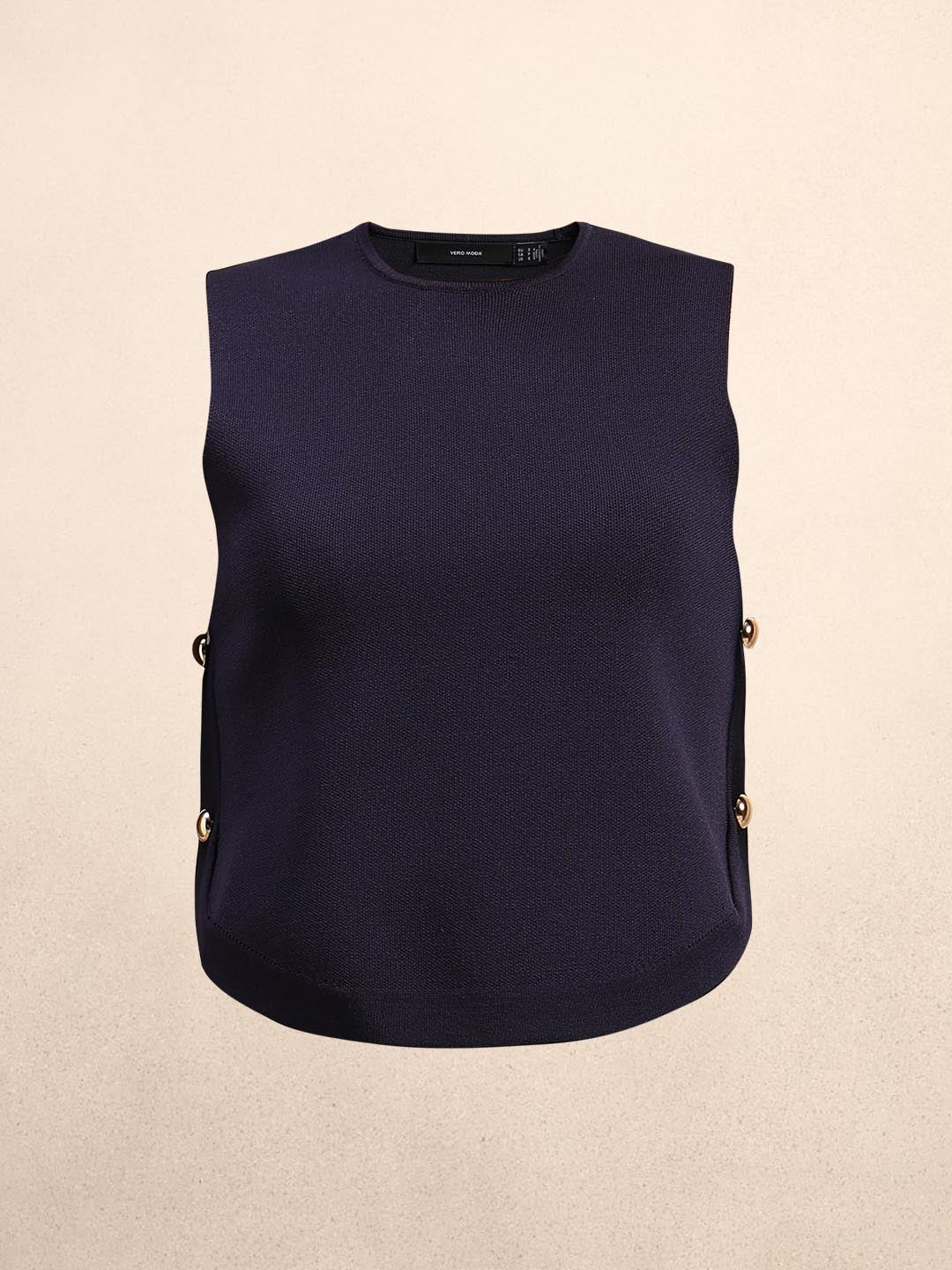 Navy Blue Sleeveless Top